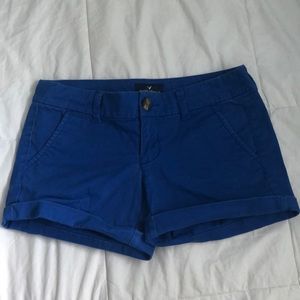 american eagle blue shorts